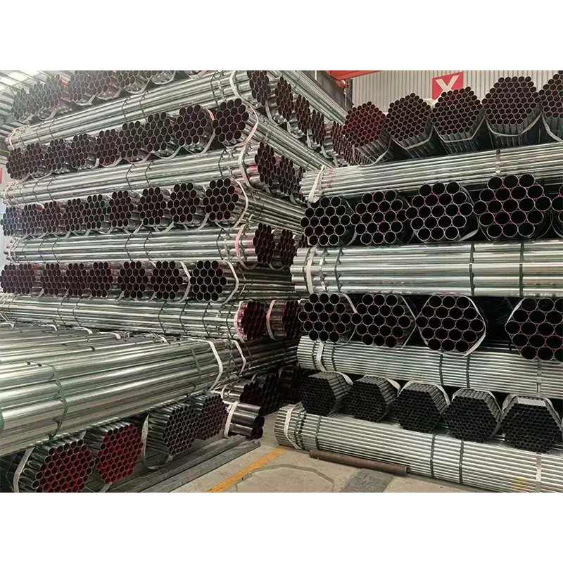 Tubo de aço redondo galvanizado por imersão a quente Tubo de aço redondo galvanizado por imersão a quente